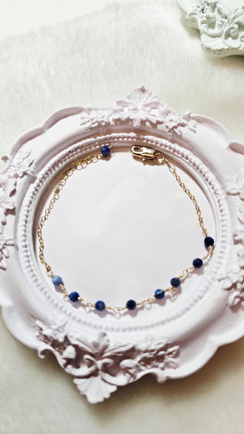 14KGF渐层蓝宝石手链 - 手链/手环 - 其他金属 