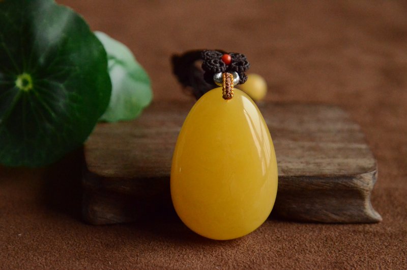 【烟波】天然琥珀蜜蜡项链 - 项链 - 宝石 