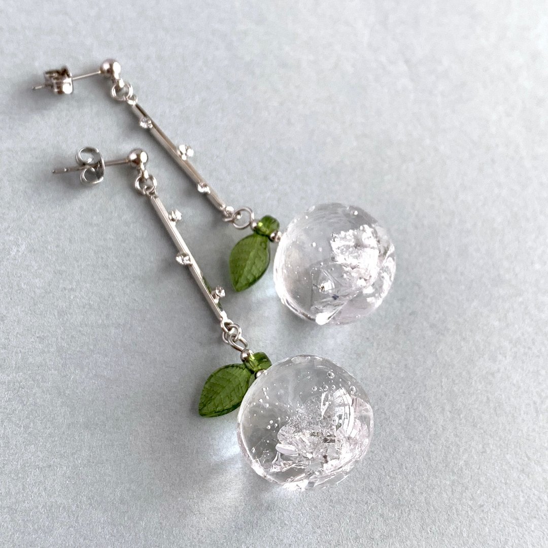 Ice Fruits-Apple Earrings / Clip-On - 耳环/耳夹 - 树脂 透明
