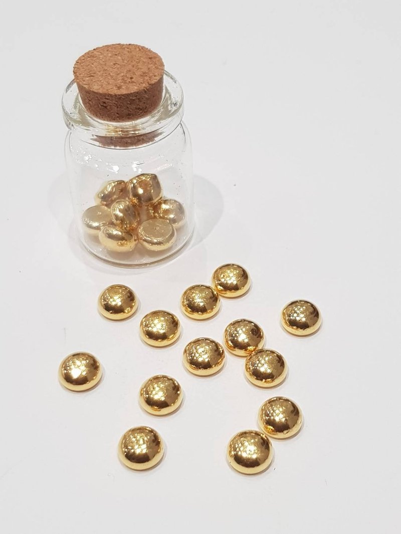 纯黄金9999-2克小金豆-单颗-存金-金块原料制作-赠送收纳瓶 - 其他 - 24k 金 金色