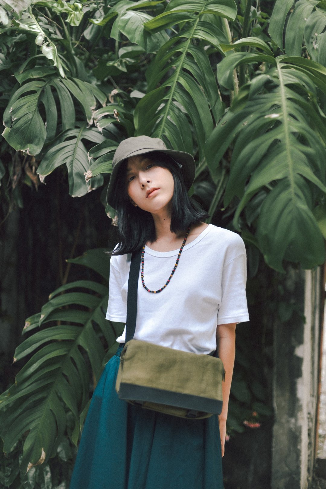 Forrest Green Keeply Belt - 侧背包/斜挎包 - 棉 绿色