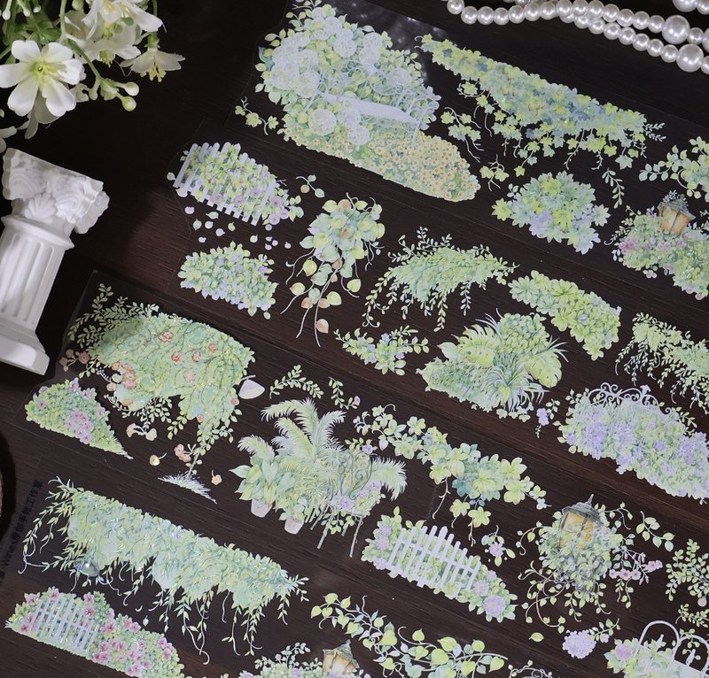 苍翠含夏 PET 纸胶带 贝壳光 10米卷 - 纸胶带 - 其他材质 多色