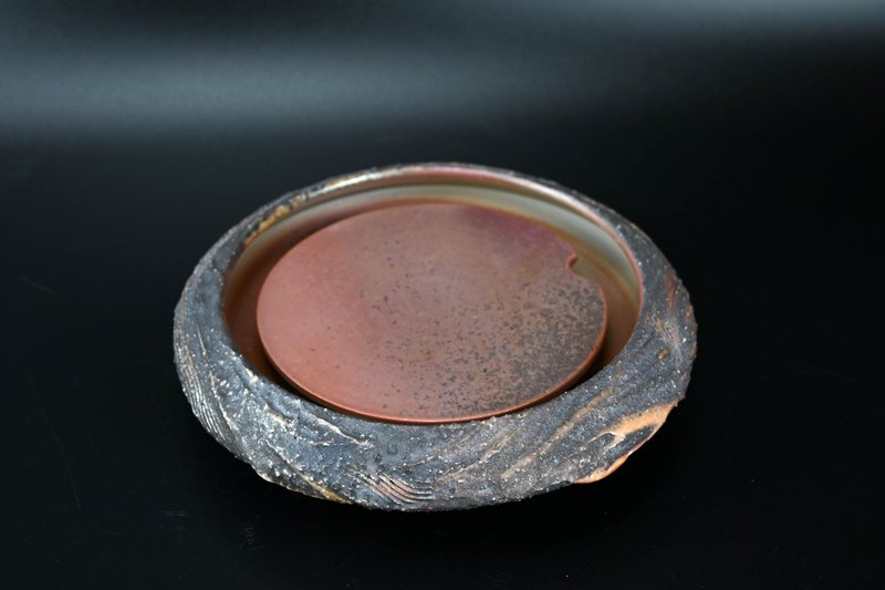 柴烧两件式茶盘【臻麟陶艺】 - 茶具/茶杯 - 陶 