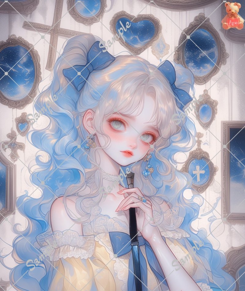 原创人物贴纸 装饰贴纸 一组 5 枚 - 贴纸 - 纸 