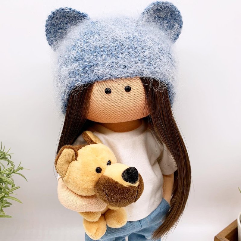 布娃娃.纺织娃娃.布娃娃.个性化娃娃.艺术娃娃.布娃娃 - 玩偶/公仔 - 环保材料 金色