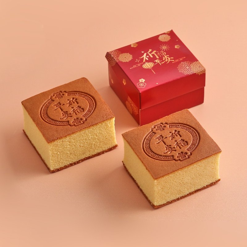 【金格食品】祈福平安烙印小蛋糕 - 蛋糕/甜点 - 其他材质 红色