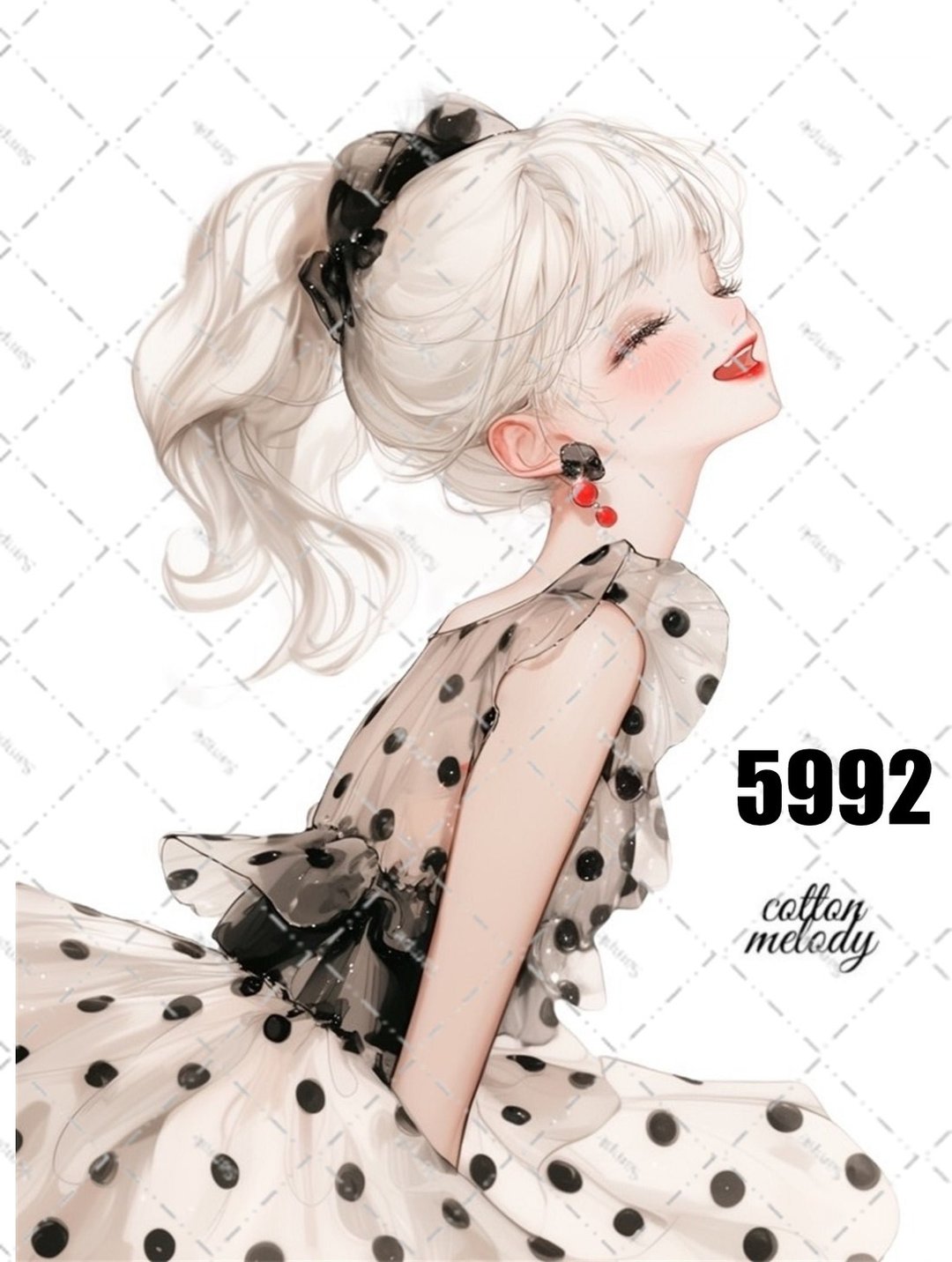 原创贴纸 no.5992 人物贴纸 原创贴纸 女孩贴纸 原创人物贴纸 - 贴纸 - 纸 