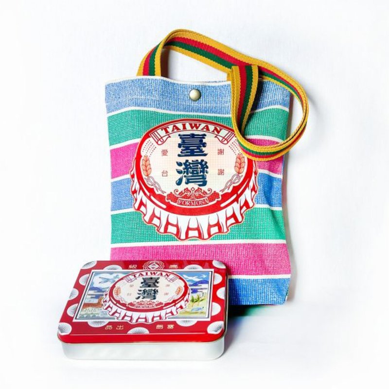 谢谢爱台 - 嘎叽肩背提袋铁盒组 - 手提包/手提袋 - 其他金属 绿色