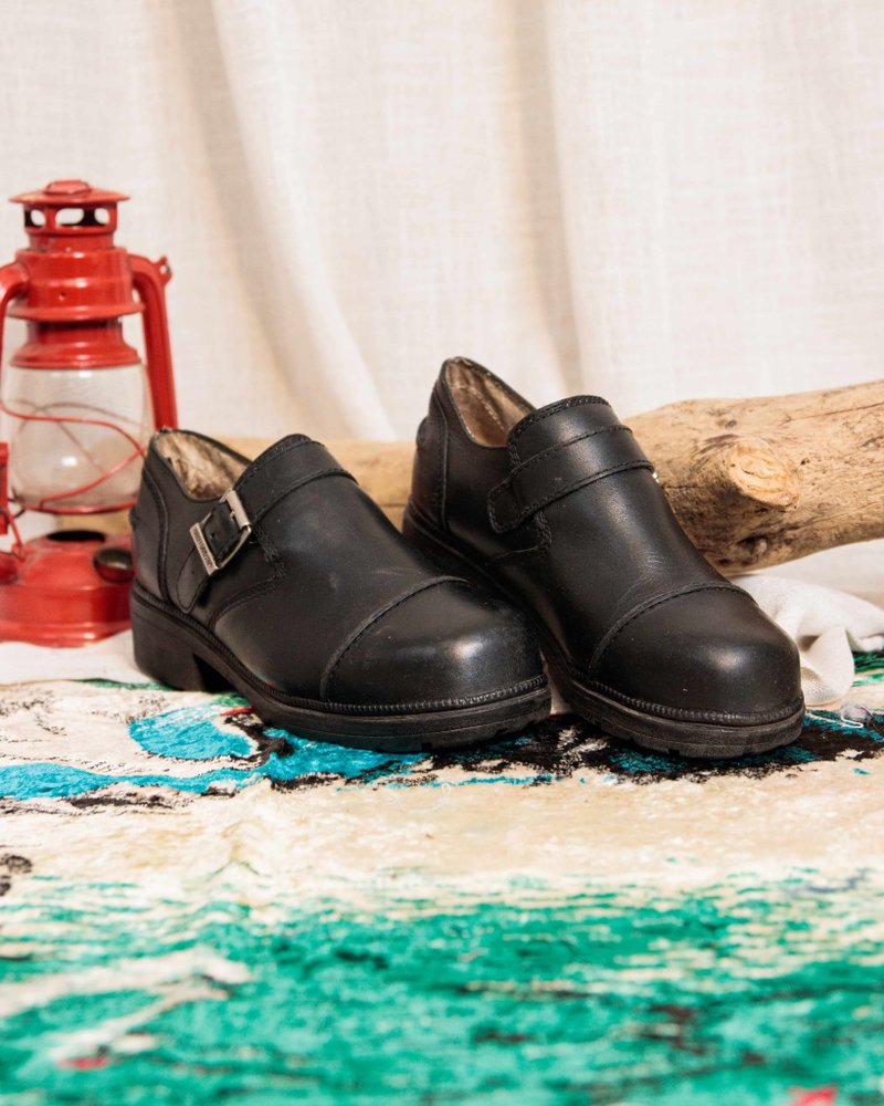 Tsubasa.Y│Harley-Davidson 车靴 E02 黑色 US8.5 哈雷 古董鞋 - 女款短靴 - 真皮 黑色