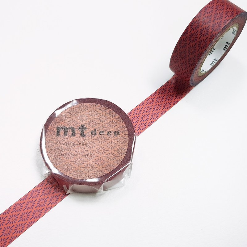 mt Deco 和纸胶带【花菱-杮涩 (MT01D430)】 2018 summer - 纸胶带 - 纸 红色