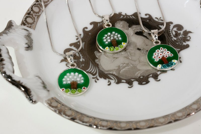 ITA BOTTEGA【Made in Italy】MURANO 生命树坠饰(小) - 项链 - 玻璃 绿色