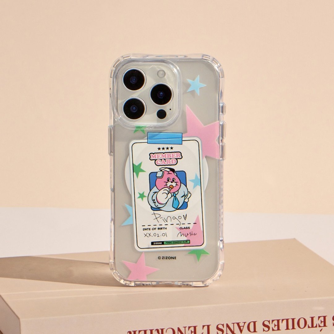 ZIZONE星耀会员卡抗黄防摔MagSafe iPhone手机壳 - 手机壳/手机套 - 塑料 多色