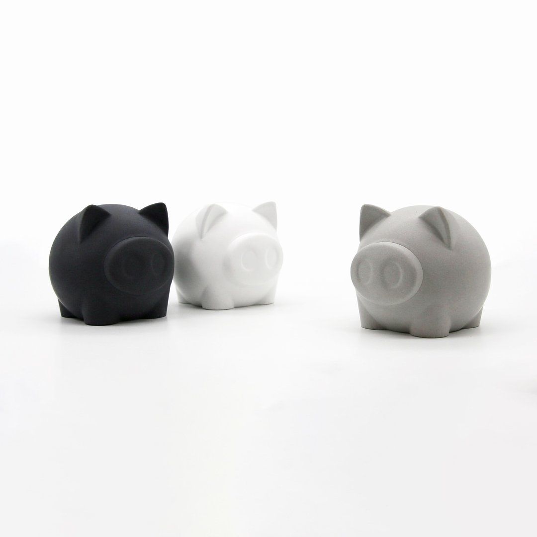 fortune PIG I 福猪儿扩香石 I 水泥 I 附5ml精油－马年开运小物 - 香薰/精油/线香 - 水泥 灰色