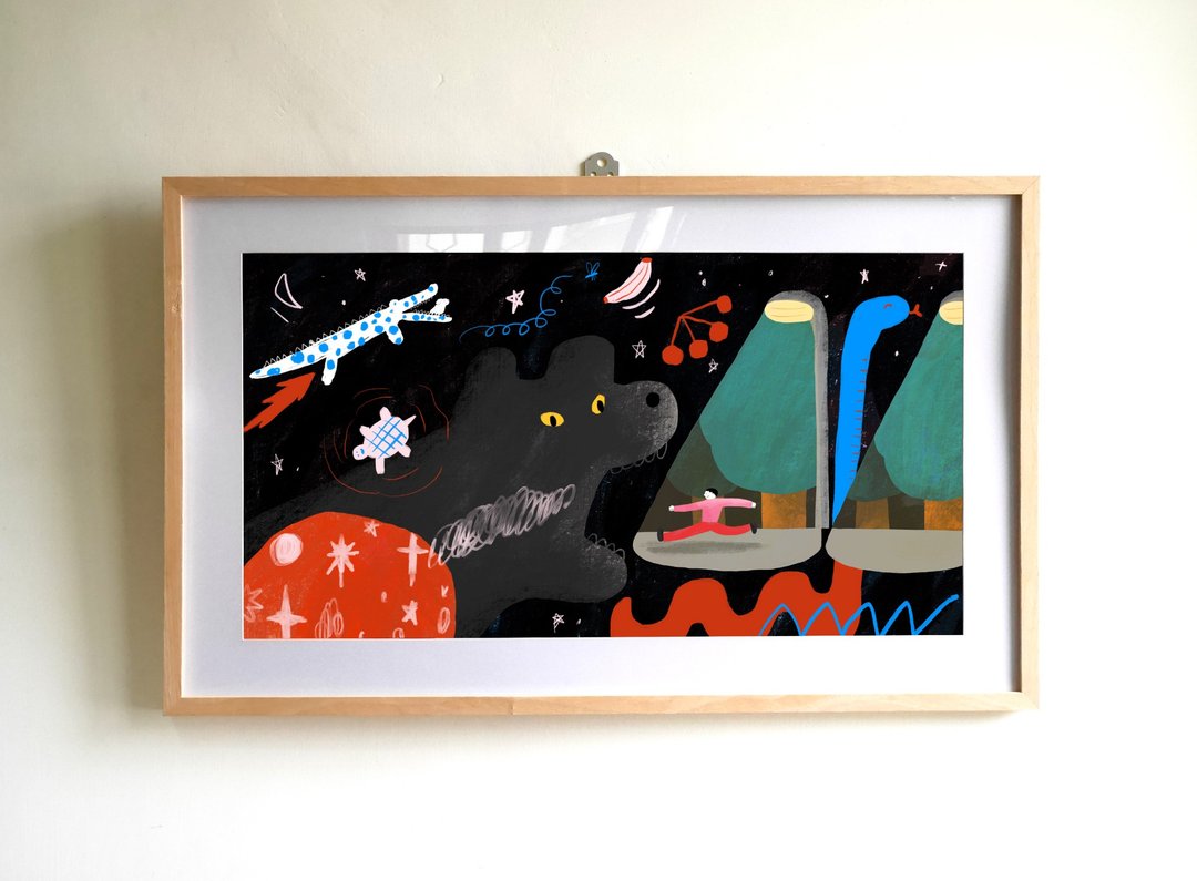 微喷画作 | 比起未知的人生 已知的人生还比较可怕 - 海报/装饰画/版画 - 纸 灰色