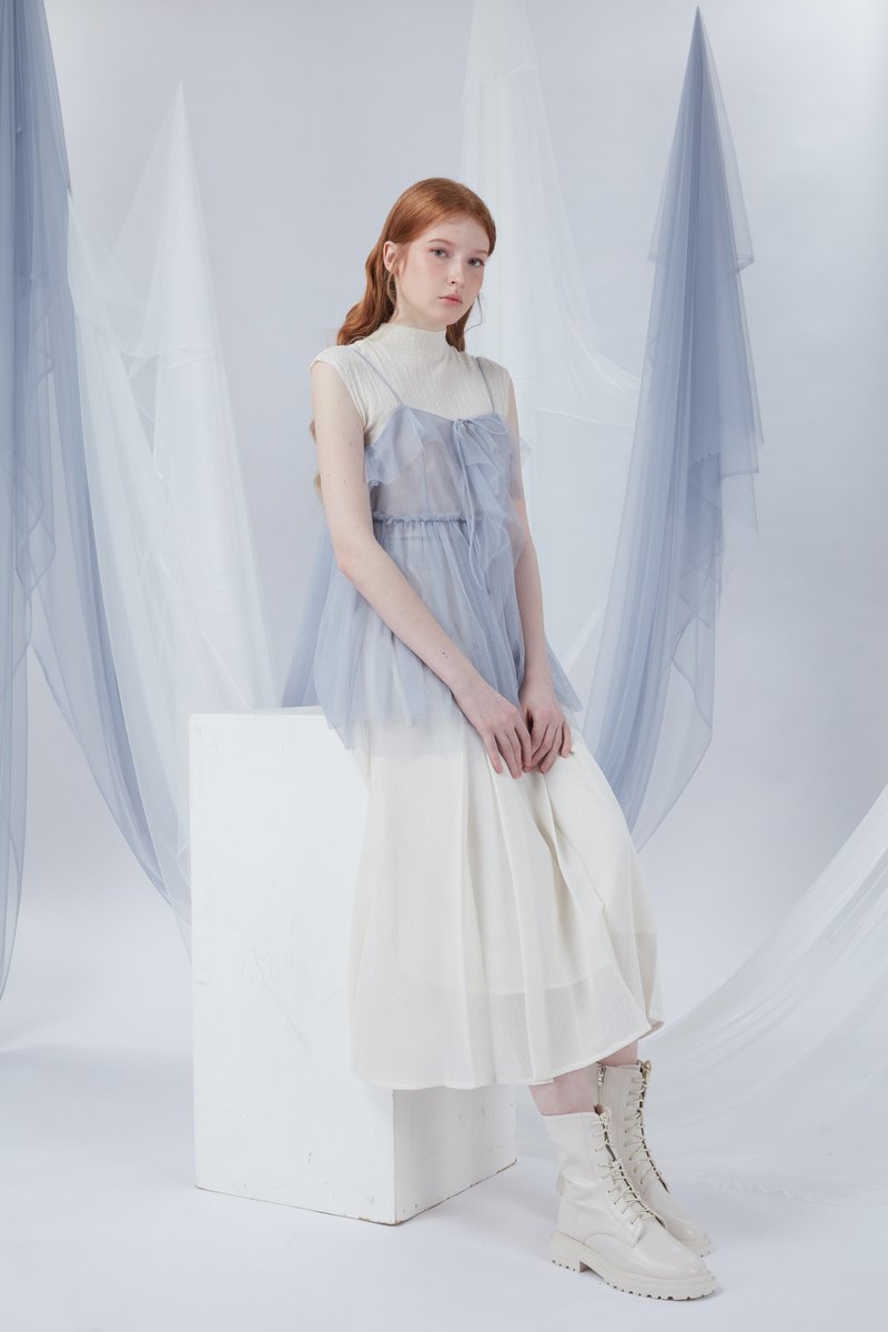 吊带网纱上衣 - 女装上衣 - 其他材质 透明