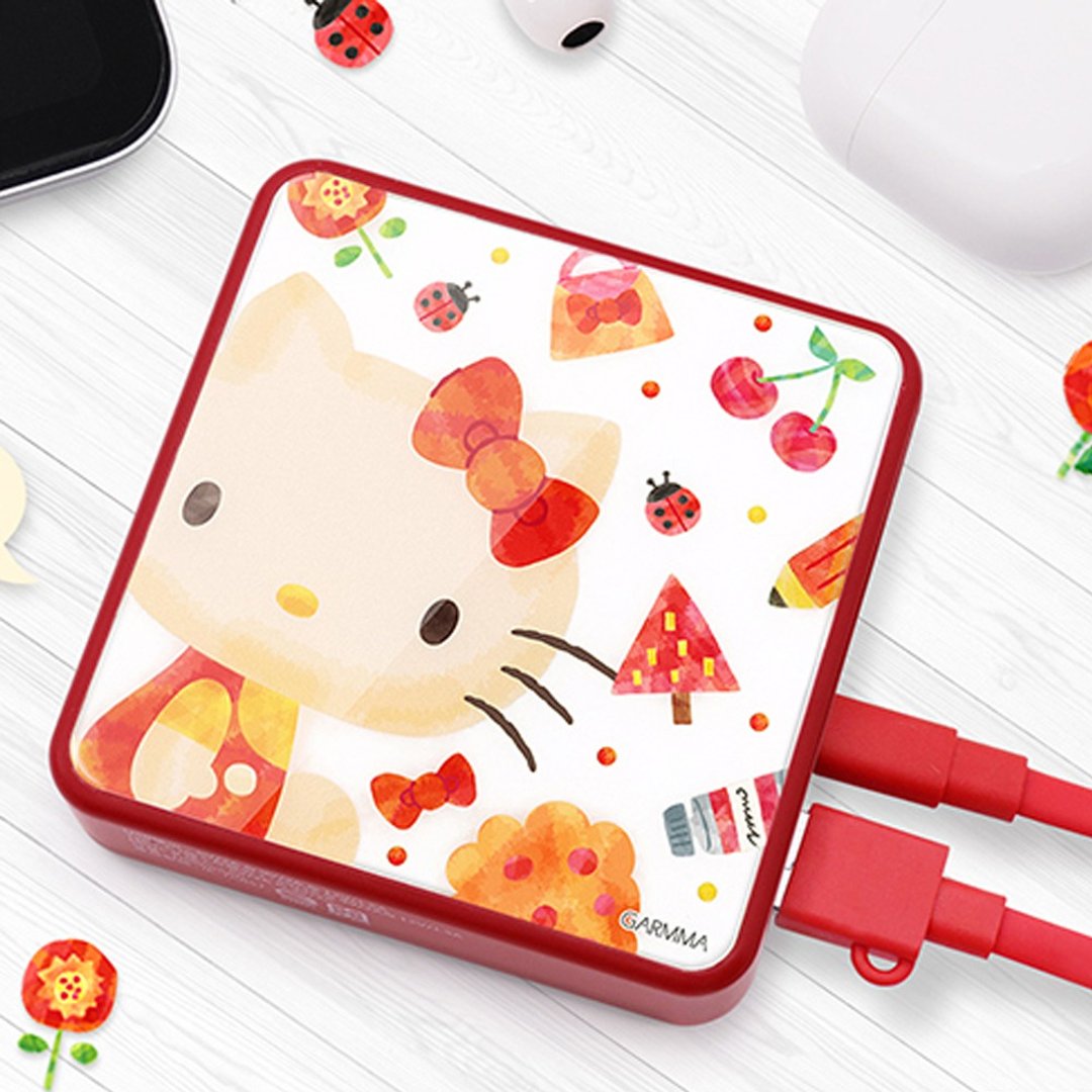 GARMMA Hello Kitty 玻璃镜面PD快充行动电源 苹果森林 - 充电宝/传输线 - 其他金属 红色
