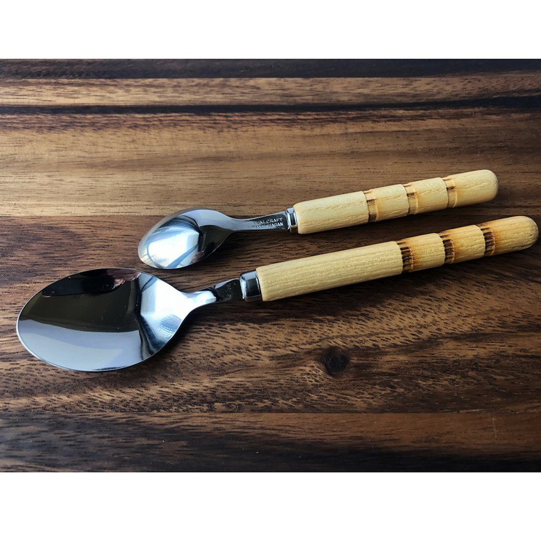 【优惠】MEISTER HAND ASIAN 木把餐具 三本线 - 餐刀/叉/匙组合 - 木头 
