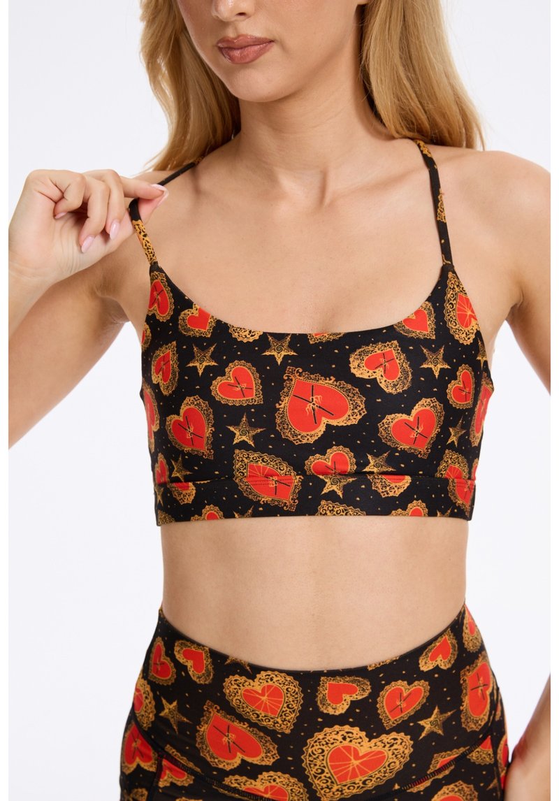 【SILVERWIND】特色跳动印花高强紧身裤速干跑步健身瑜伽文胸女 - 女装运动内衣 - 环保材料 多色