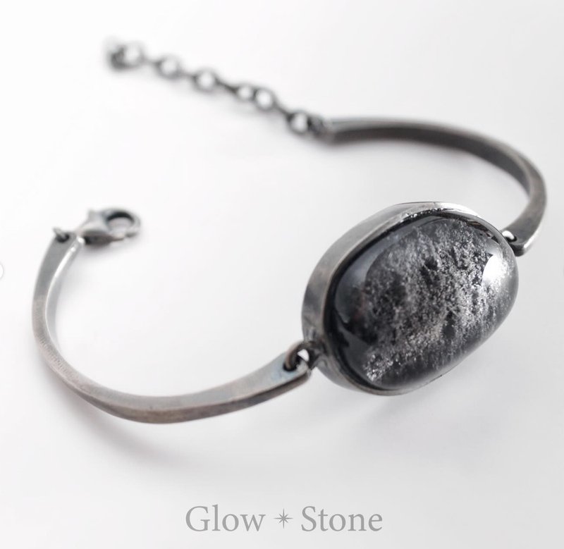 黑幽灵手鈪链 - 手链/手环 - 水晶 灰色