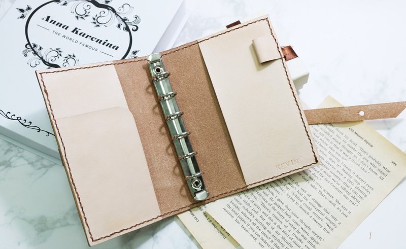 回忆手札/皮革六孔笔记本/皮革课程/一人成团/新手友善 - 皮件 - 真皮 