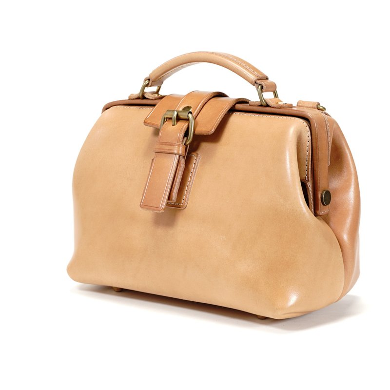 MOOS 单肩 小型 医生包 4:3fat SIZE: 20x15x10 cm - 侧背包/斜挎包 - 真皮 金色