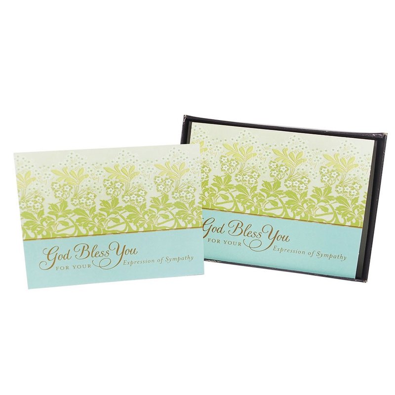 盒卡-上帝保佑您20入【Hallmark-卡片 吊唁感谢】 - 卡片/明信片 - 纸 多色