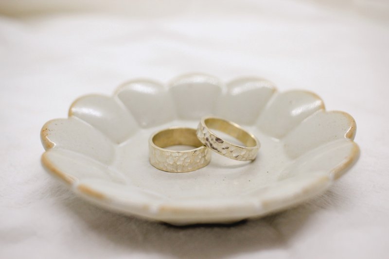 水面波纹质感纯银戒 - 戒指 - 纯银 银色