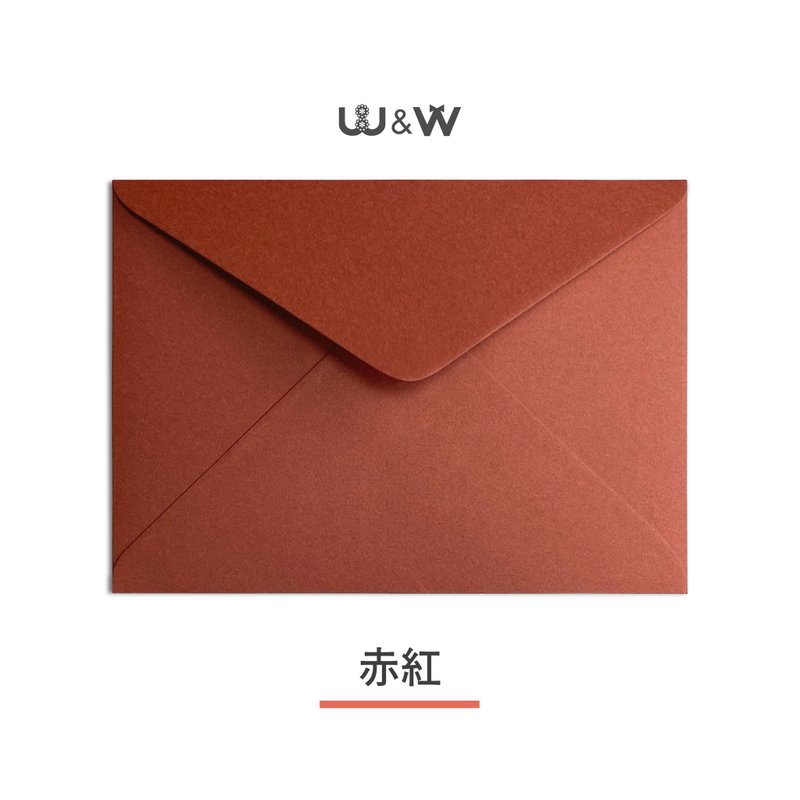 W&W婚卡盛宴-日本元素纸信封D-绝美新色-赤红 - 信封/信纸 - 纸 红色
