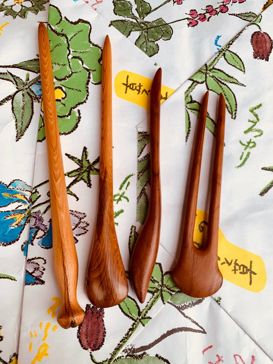 台湾红豆杉手工制作木发簪 - 发带/发箍 - 木头 