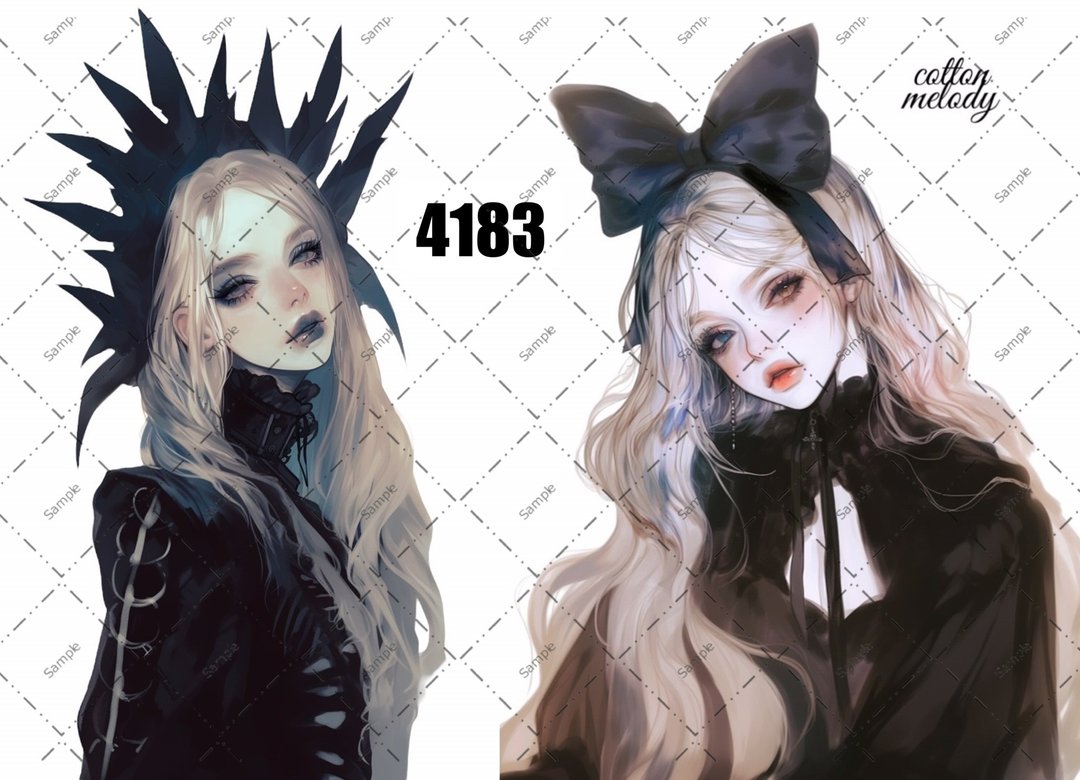 original sticker no.4183 人物贴纸 原创贴纸 原创人物贴纸 装饰贴纸 cotton melody - 贴纸 - 纸 