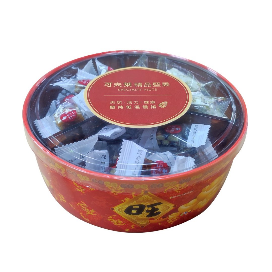 【可夫莱精品坚果】年节礼盒 - 聚宝糖果盒 - 坚果 - 新鲜食材 咖啡色