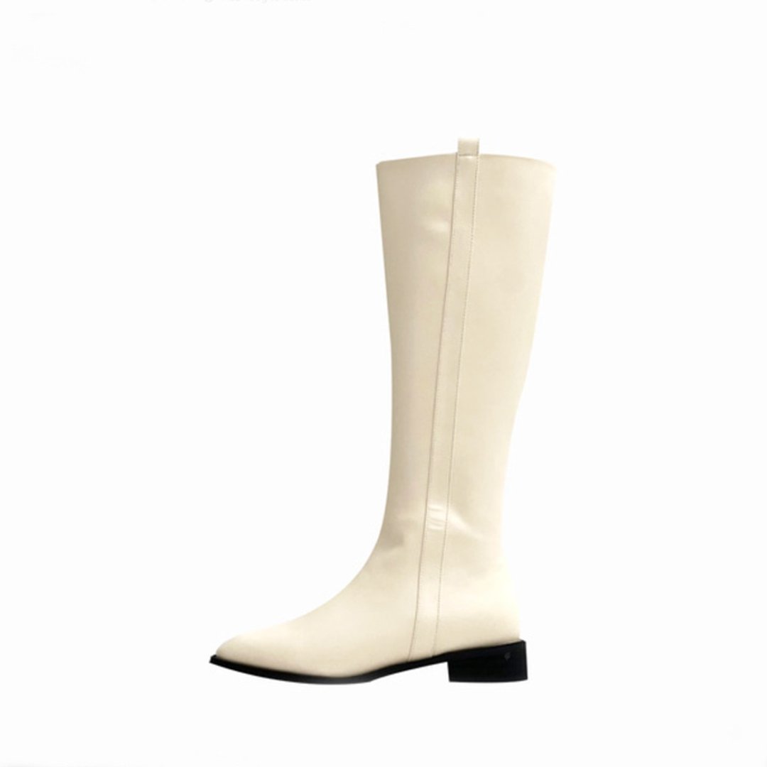 SPUR Melis 長靴 Melis LongBoots RA8003 象牙色 - 女款长靴 - 人造皮革 白色