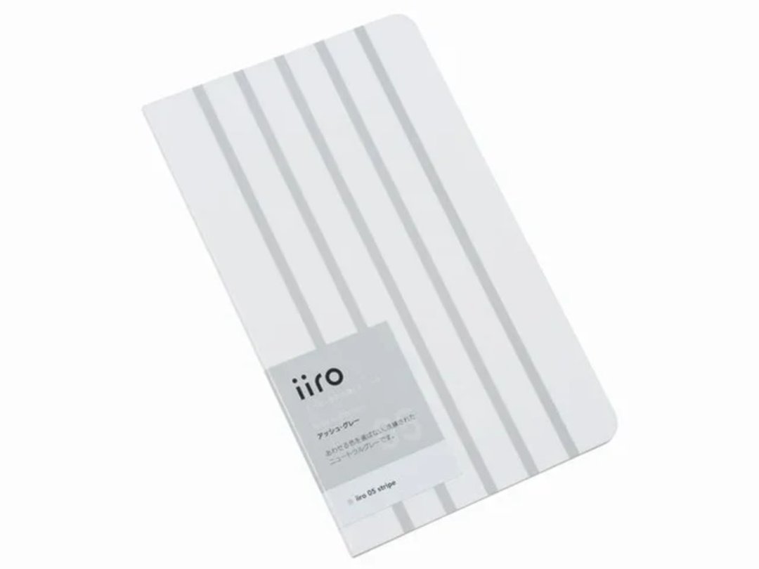 神戸派计画 iiro 05 条纹 (灰烬灰) - 笔记本/手帐 - 纸 灰色