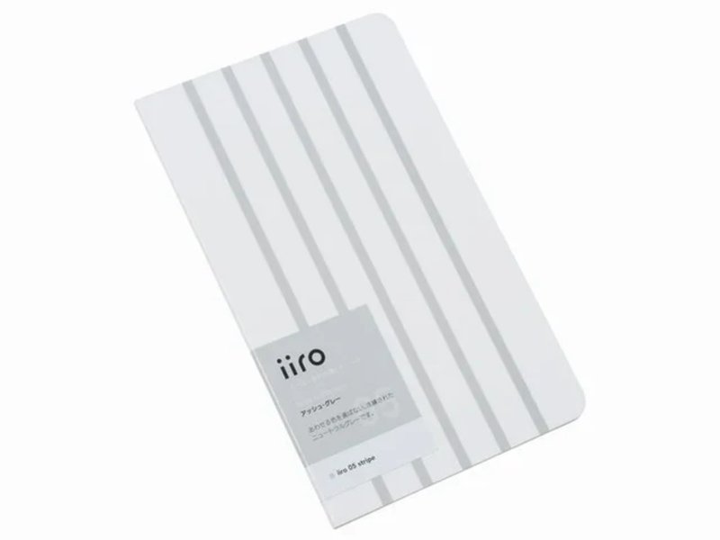 神戸派计画 iiro 05 条纹 (灰烬灰) - 笔记本/手帐 - 纸 灰色