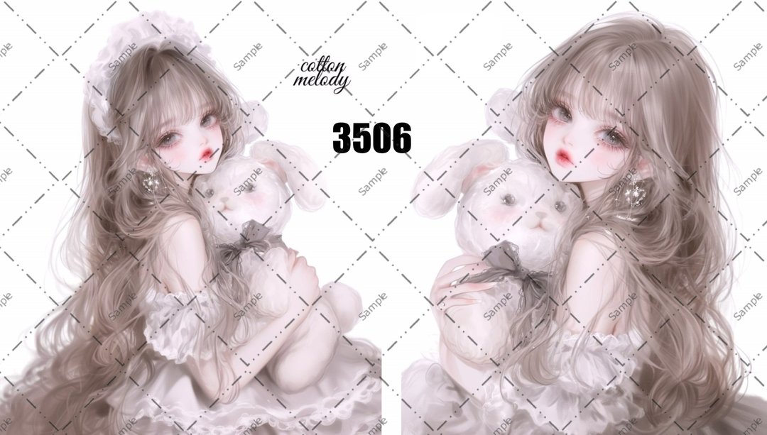 original sticker no.3506 人物贴纸 原创贴纸 原创人物贴纸 装饰贴纸 cotton melody - 贴纸 - 纸 