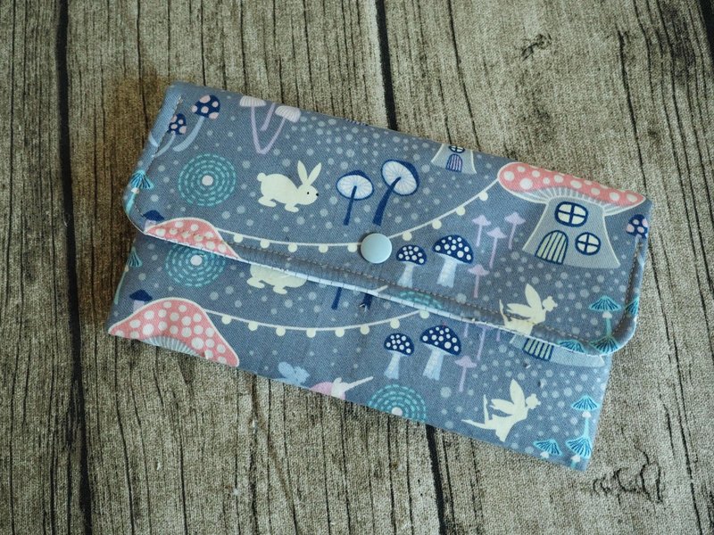 英国制作 可爱灰独角兽 口罩袋小物袋 可放成人口罩 - 化妆包/杂物包 - 棉．麻 灰色