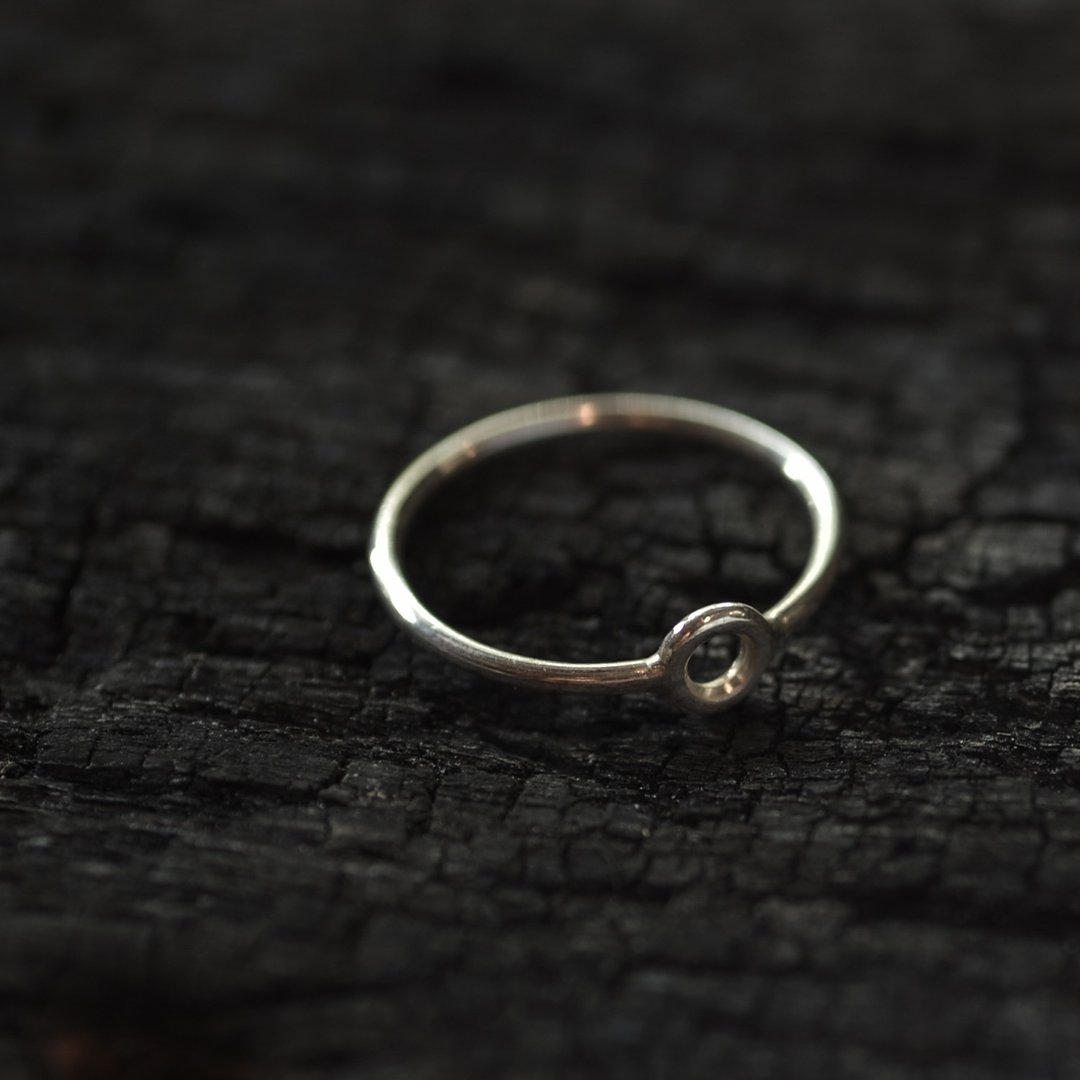 Moon Ring - 戒指 - 纯银 银色