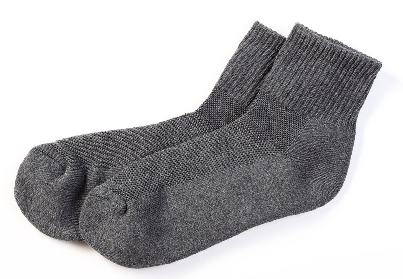 中、长筒运动袜(黑/白/灰) - 袜子 - 棉．麻 