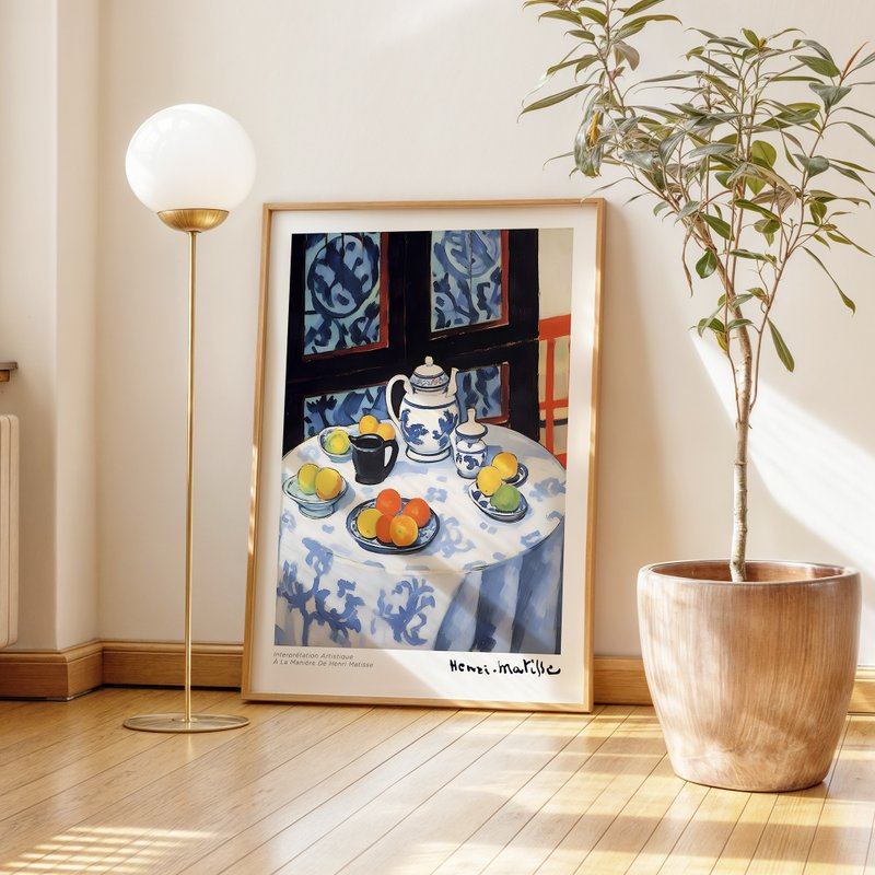 午后的蓝瓷时光 / 马谛斯大师风格 挂画 画芯 海报 无框画 装饰画 - 海报/装饰画/版画 - 纸 