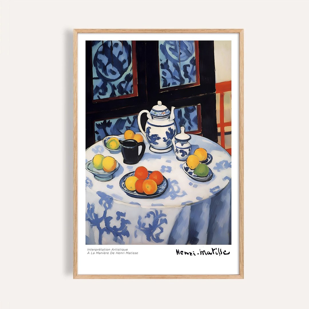 午后的蓝瓷时光 Blue Hour / 马谛斯风格挂画 / 无框画 海报 - 海报/装饰画/版画 - 纸 