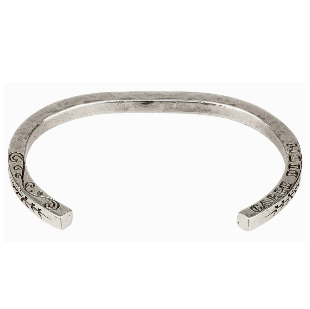 手工纯银 CARPE DIEM 手环 - LHN Jewelry - 手链/手环 - 纯银 银色