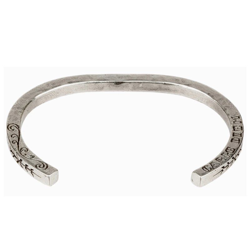 手工纯银 CARPE DIEM 手环 - LHN Jewelry - 手链/手环 - 纯银 银色