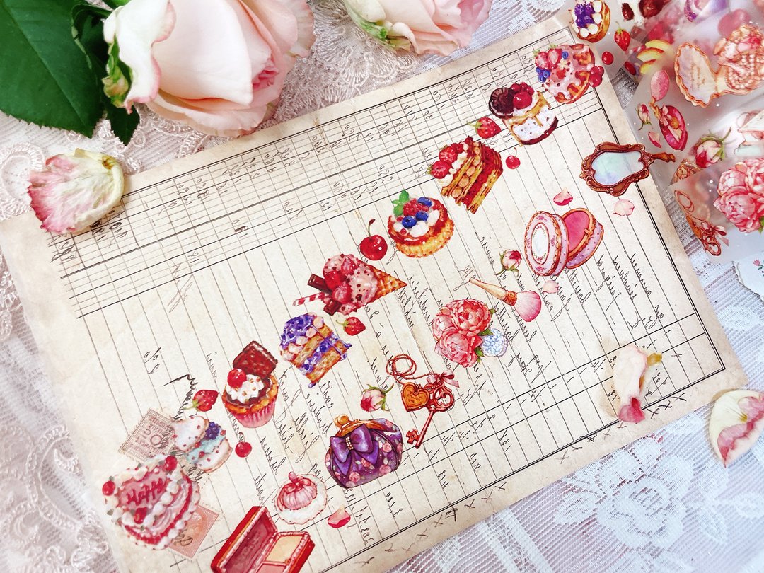 PET_甜点与Boutique - 纸胶带 - 纸 
