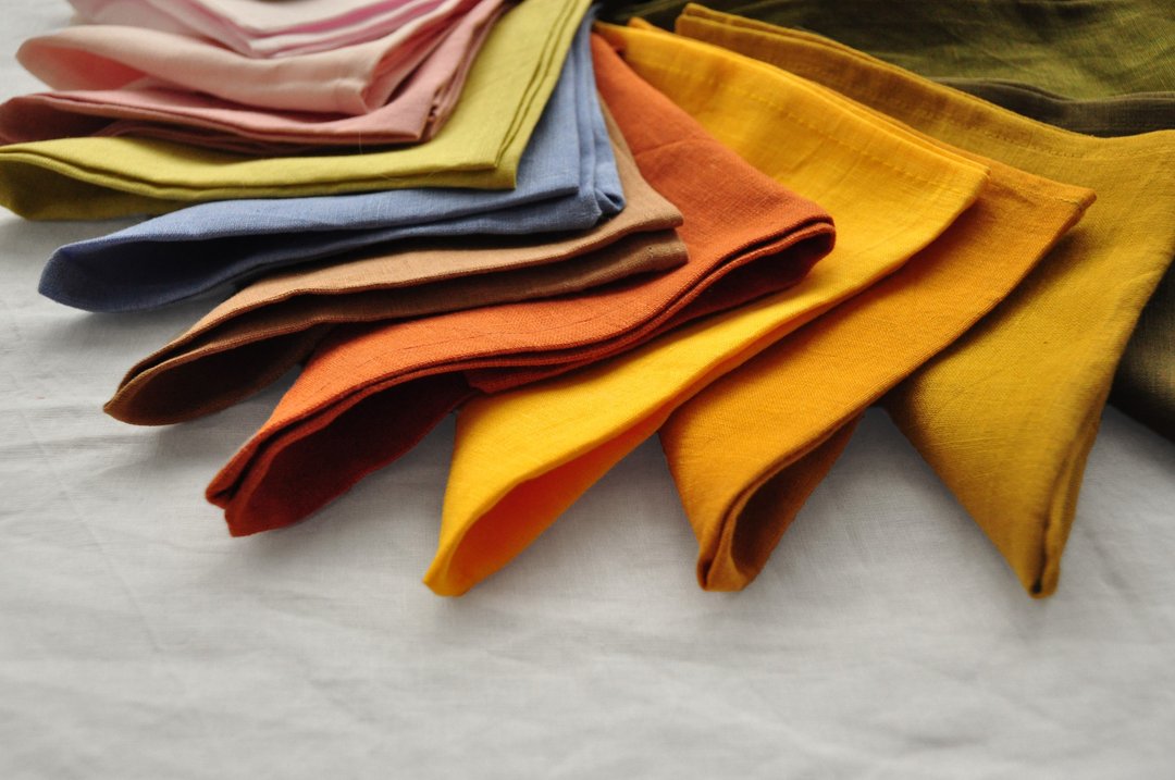 70 colors linen napkins set / Linen table decor / Table linens / Wedding napkin - 餐垫/桌巾 - 亚麻 多色