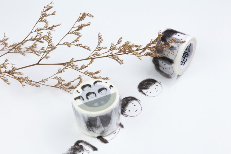 【头毛】和纸胶带 By Wendy - 纸胶带 - 纸 灰色