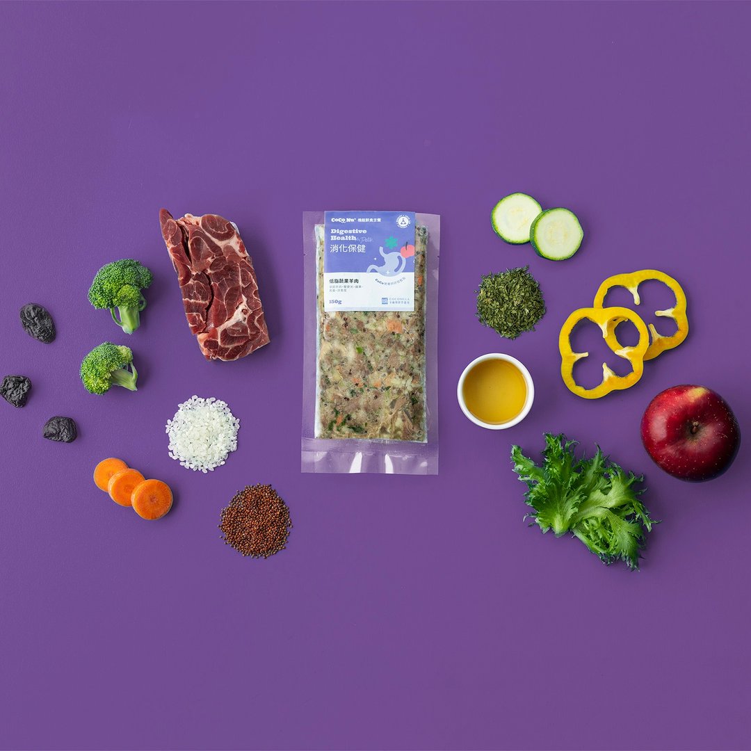 【消化保健】犬猫机能鲜食主餐－低脂蔬果羊肉150g /包 - 猫罐头/鲜食 - 新鲜食材 紫色