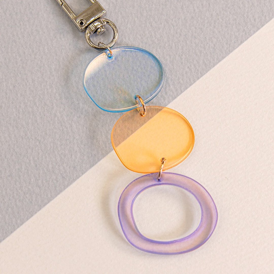 Blue cloud - acrylic sun keyring B - 钥匙链/钥匙包 - 压克力 