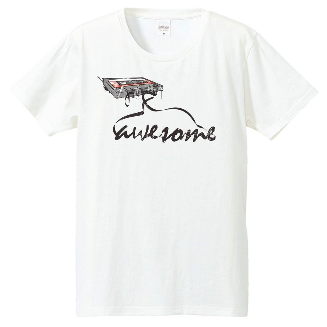 T-shirt / awesome - 男装上衣/T 恤 - 棉 白色