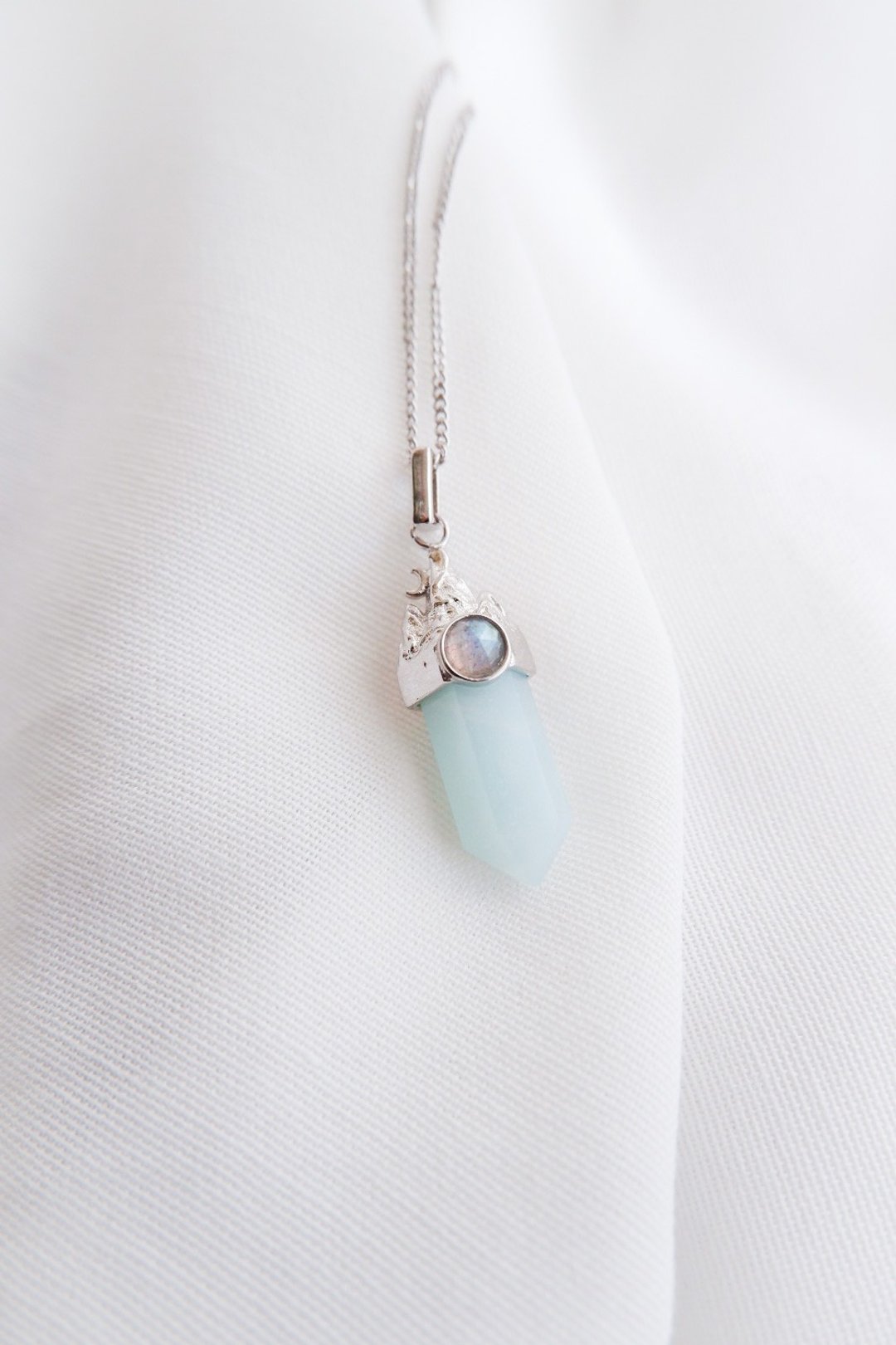 The peak crystal pendant (silver) - 项链 - 纯银 