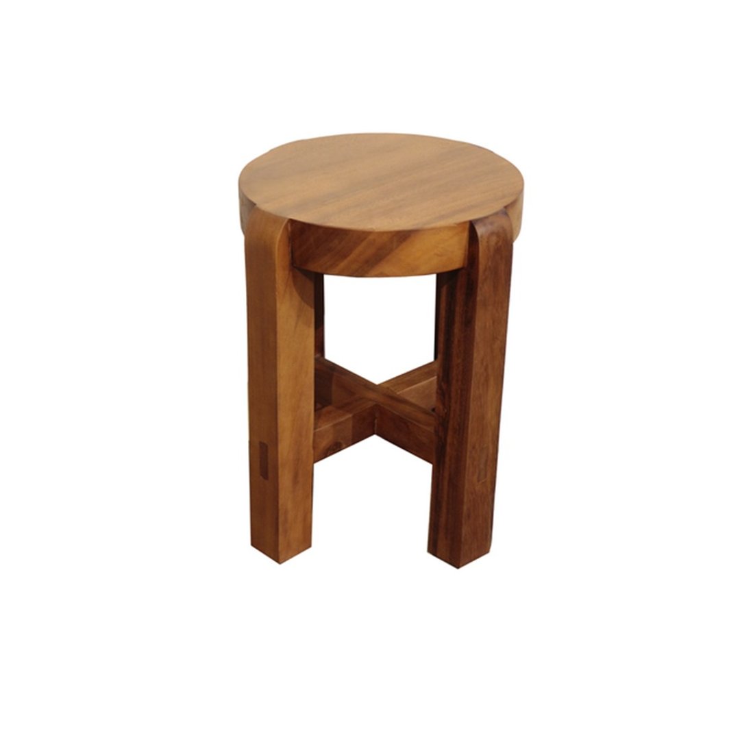 【吉迪市100%原木家具】SN015 原木造型小圆椅/矮凳 板凳 椅凳 - 其他家具 - 木头 咖啡色